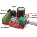 Audio Stereo Amplifier Board Module (12V 2X10W) Dual D Class Hi-Fi (PAM8610)
