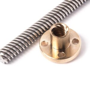 Lead Screw T8 for CNC & 3D Printer Size 8x1000mm + Nut